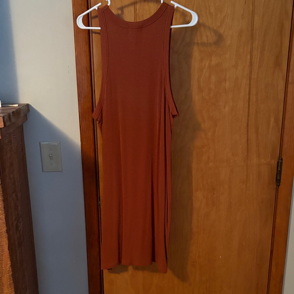 Ultra Flirt Ribbed Rust Top - Picture 3 of 4